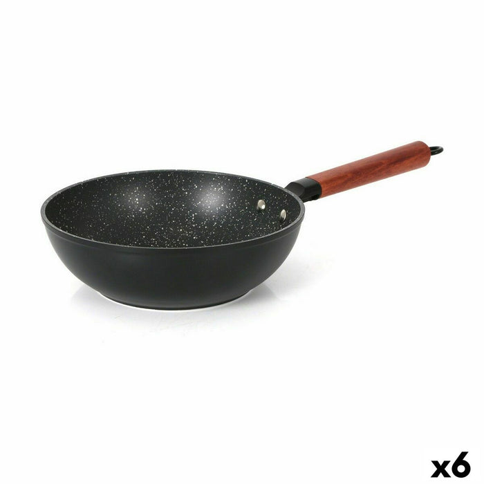 Tigaie Wok Quttin Doha Aluminiu forjat 47 x 24 x 8 cm (6 Unități)