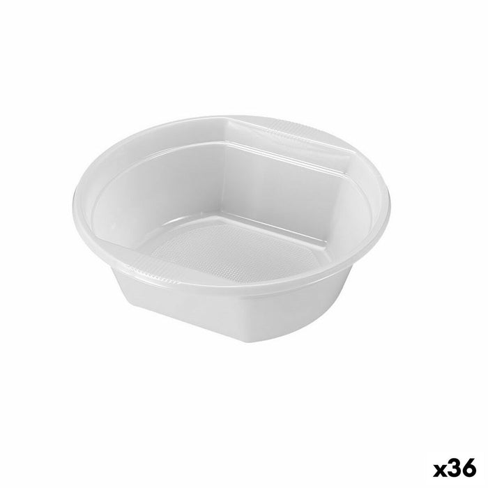 Set de boluri reutilizabile Algon 500 ml Alb Plastic 6 Piese (36 Unități)