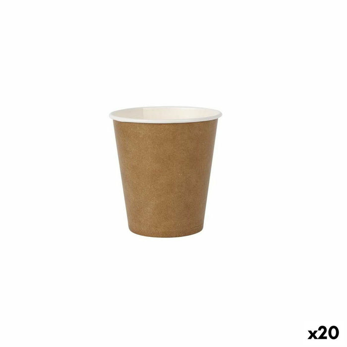 Set de pahare Algon De unică folosință hârtie kraft 50 Piese 120 ml (20 Unități)