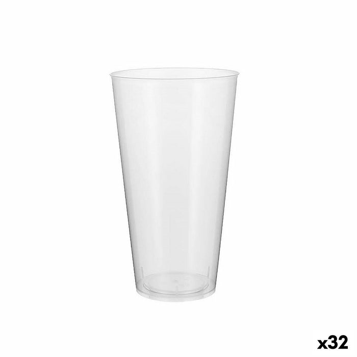 Set de pahare refolosibile Algon Plastic Transparent 10 Piese 450 ml (32 Unități)