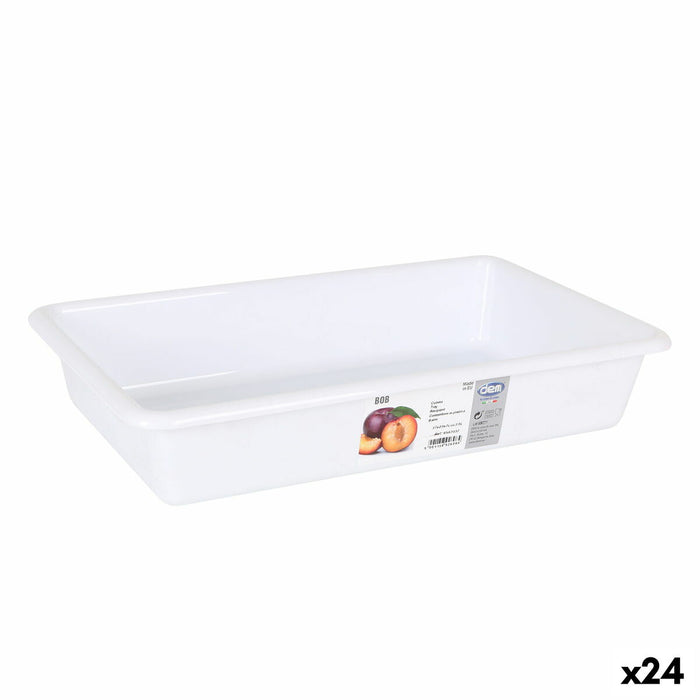 Cuvă Dem Bob Alb 37 x 23 x 7 cm (24 Unități)