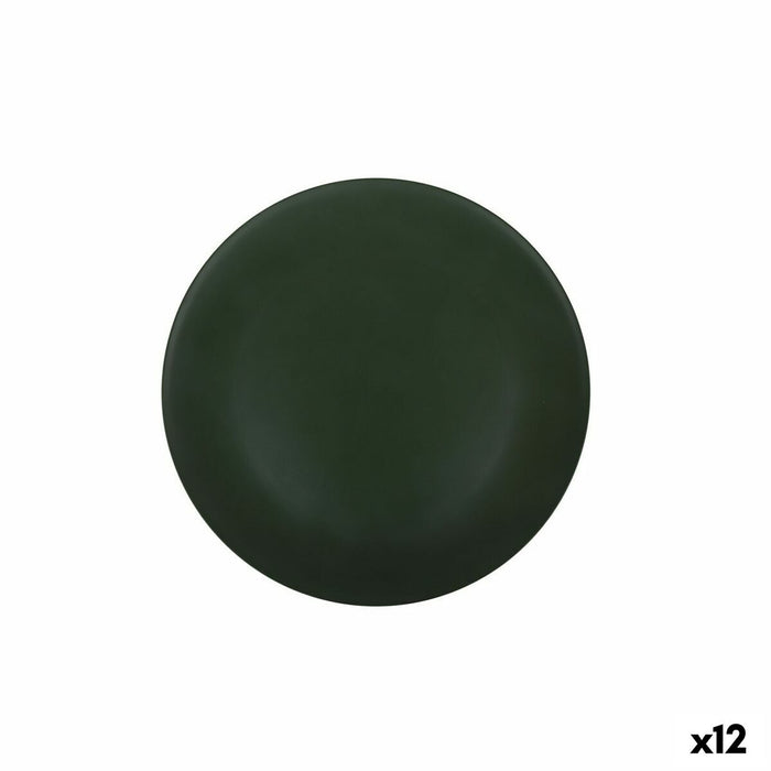 Platou Plat Alfares Verde inchis ø 33 x 2 cm Mat (12 Unități)