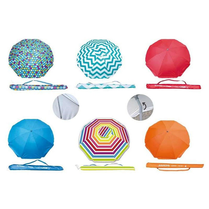Slunečník Protecție UV Ø 220 cm Polinylon 8 Tije Fier
