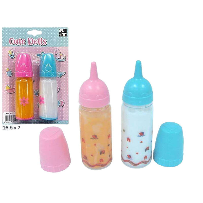 Set de sticle pentru bebeluși Cute Dolls 16,5 x 23,5 x 4 cm 2 Piese