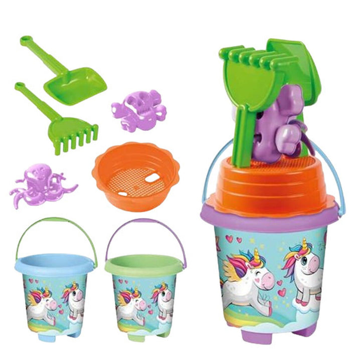 Set de jucării de plajă Juinsa Unicorn 20 x 41 cm