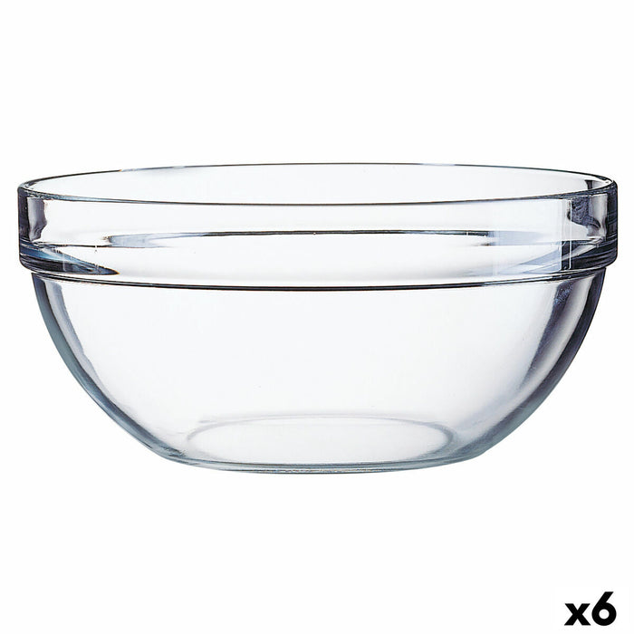Salatieră Luminarc Transparent Sticlă (Ø 26 cm) (6 Unități)