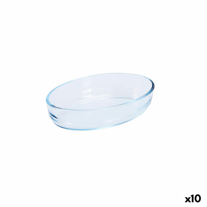 Vas pentru Cuptor Pyrex Classic Oval 21 x 13 x 5 cm Transparent Sticlă 10 Unități