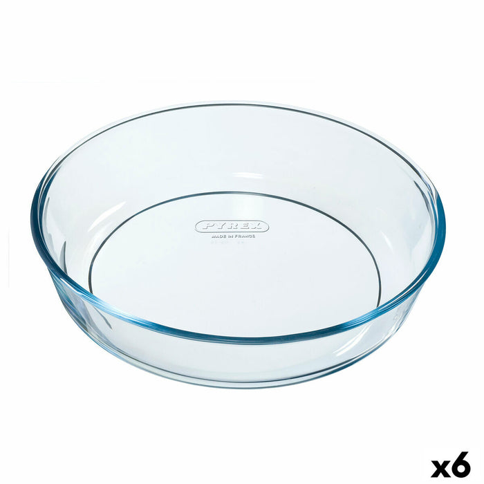 Formă pentru cuptor Pyrex Classic Vidrio Rotund Transparent 6 Unități 26 x 26 x 6 cm