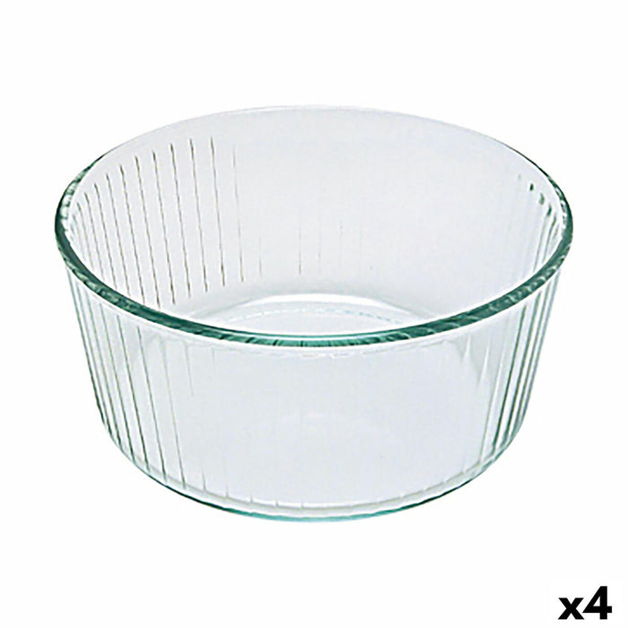 Formă pentru cuptor Pyrex Classic Sufleu 21 x 21 x 10 cm Transparent Sticlă (4 Unități)