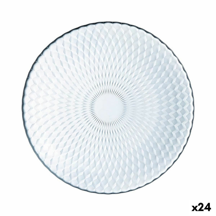 Platou Plat Luminarc Pampille Clear Transparent Sticlă 25 cm (24 Unități)