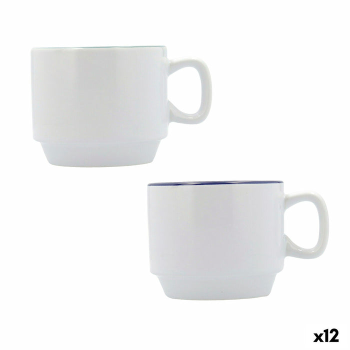 Hrnek Quid Vita Tribal Ceramică Alb (395 ml) (12 Unități)