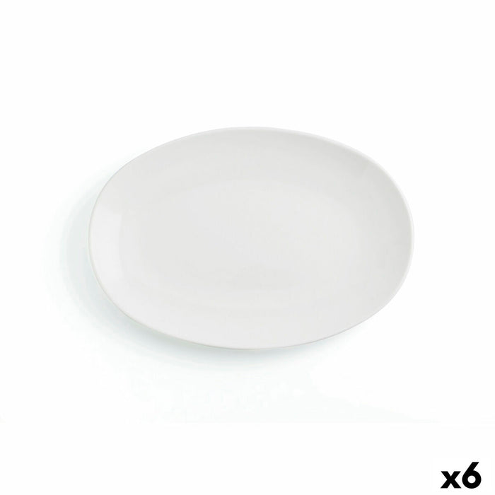 Platou pentru Servire Ariane Vital Coupe Oval Ceramică Alb Ø 32 cm 6 Piese