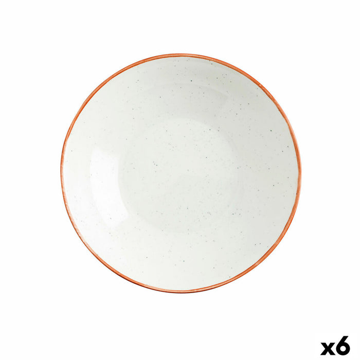 Farfurie Adâncă Ariane Terra Ceramică Bej (Ø 21 cm) (6 Unități)