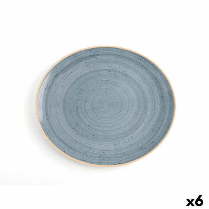 Platou Plat Ariane Terra Albastru Ceramică 30 x 27 cm (6 Unități)