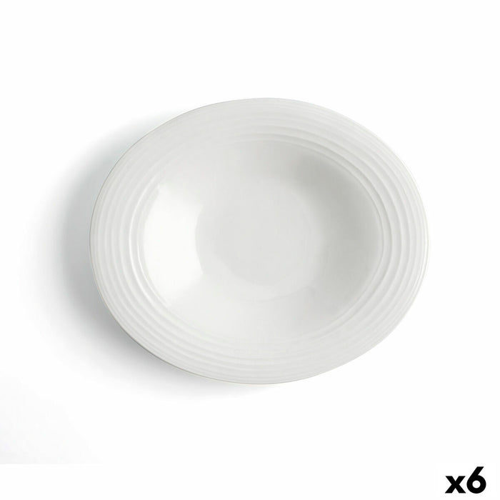 Farfurie Adâncă Ariane A'bordo Ceramică Alb (Ø 29 cm) (6 Unități)
