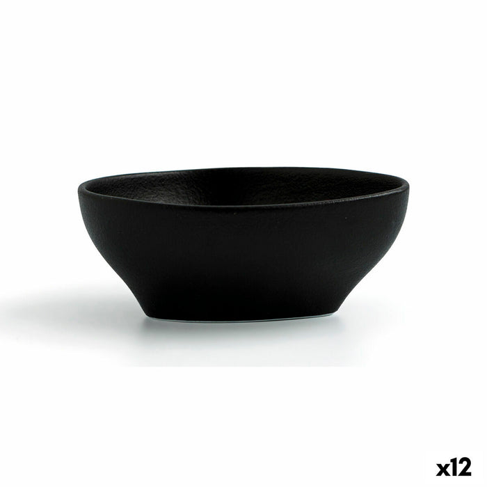 Bol Ariane Antracita Triunghiular Ceramică Negru (12 cm) (12 Unități)