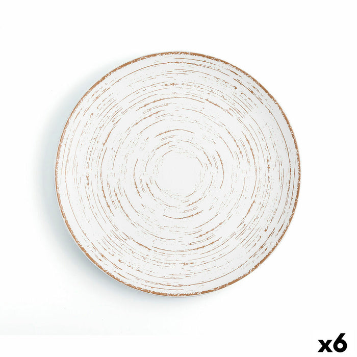 Platou Plat Ariane Tornado White Bicolor Ceramică Ø 31 cm (6 Unități)