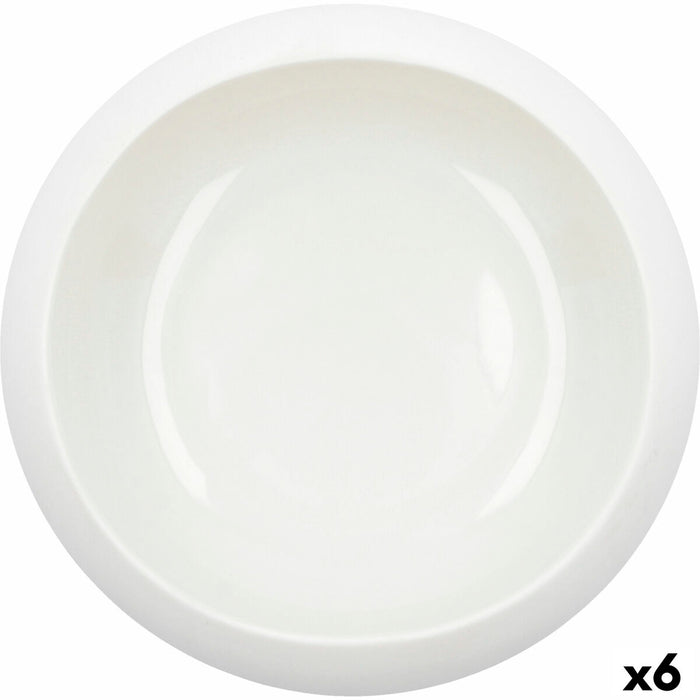 Bol Ariane Organic Ceramică Alb (16 cm) (6 Unități)