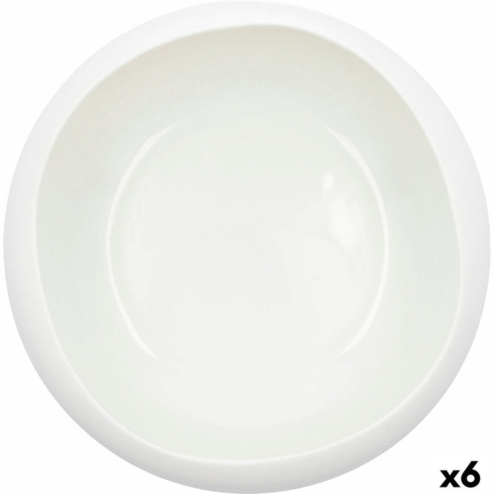 Bol Ariane Organic Ceramică Alb (Ø 21 cm) (2 Unități)