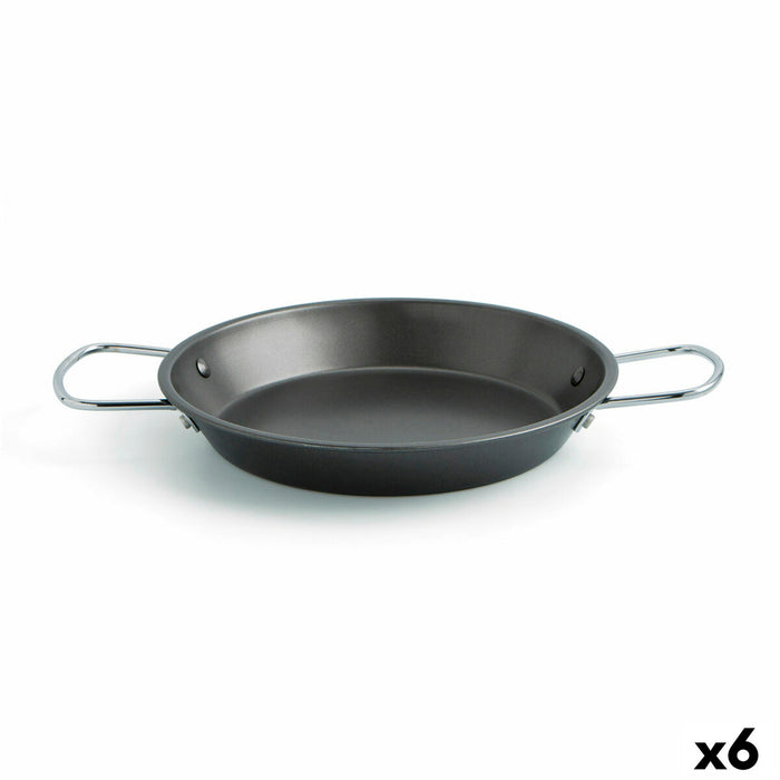 Tigaie Quid Senia Negru Metal Oțel Ø 26 cm (6 Unități)