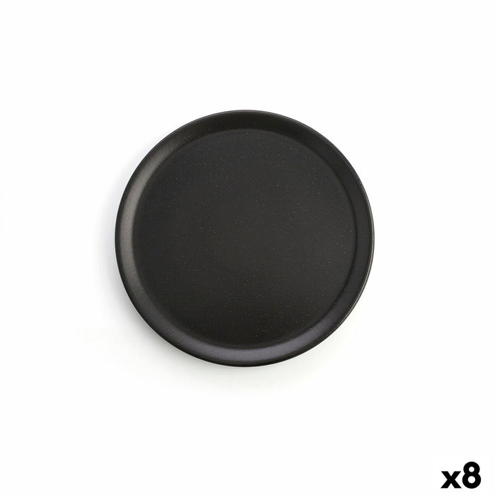 Platou Plat Anaflor Barro Anaflor Carne Argilă arsă Negru Ø 31 cm (8 Unități)