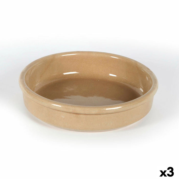 Crăticioară Anaflor Ceramică Maro (Ø 21 cm) (3 Unități)