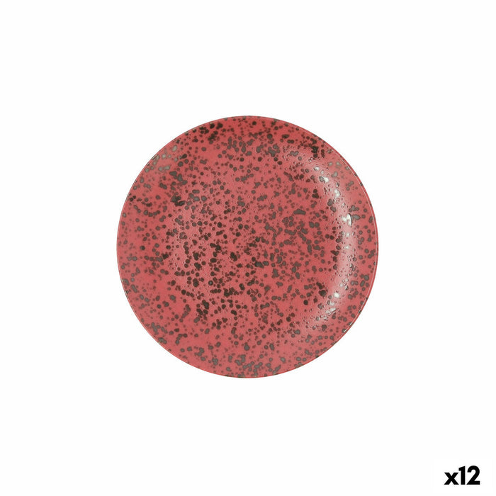 Platou Plat Ariane Oxide Roșu Ceramică Ø 21 cm (12 Unități)