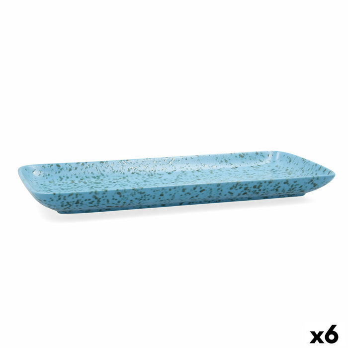 Platou pentru Servire Ariane Oxide Ceramică Albastru (36 x 16,5 cm) (6 Unități)