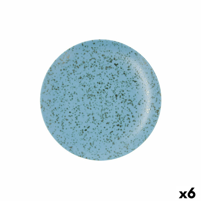 Platou Plat Ariane Oxide Albastru Ceramică Ø 24 cm (6 Unități)