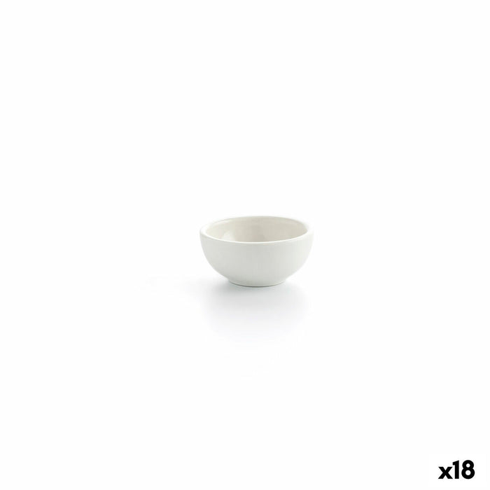 Castron Ariane Alaska Alb Ceramică 5,6 x 2,6 cm (18 Unități)