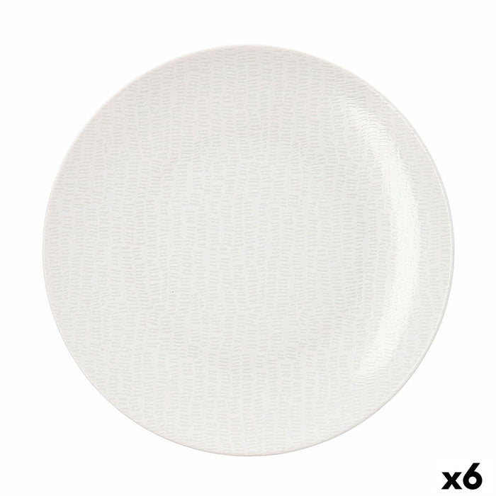 Farfurie Adâncă Ariane Coupe Ripple Ceramică Alb (20 cm) (6 Unități)