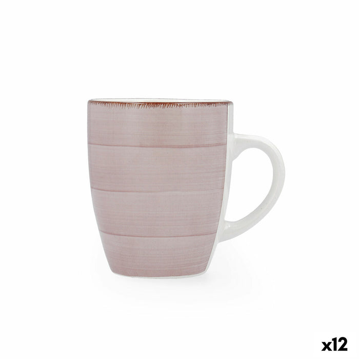 Hrnek Quid Vita Morning Ceramică Roz 350 ml (12 Unități)