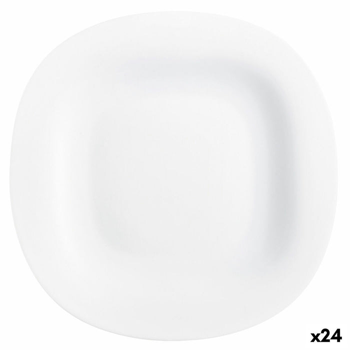 Platou Plat Luminarc Carine Blanco Alb Sticlă Ø 26 cm (24 Unități)