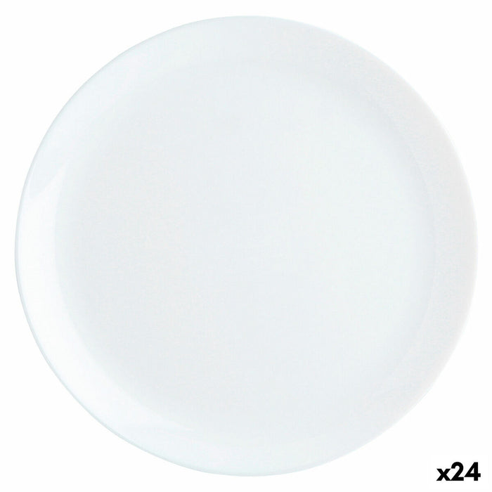 Platou Plat Luminarc Diwali Alb Sticlă Ø 27 cm (24 Unități)