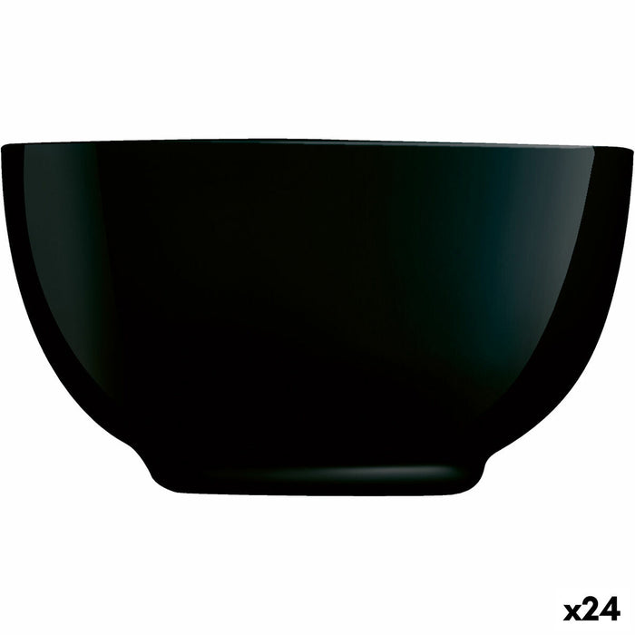 Bol Luminarc Diwali Negru Sticlă (14,5 cm) (24 Unități)