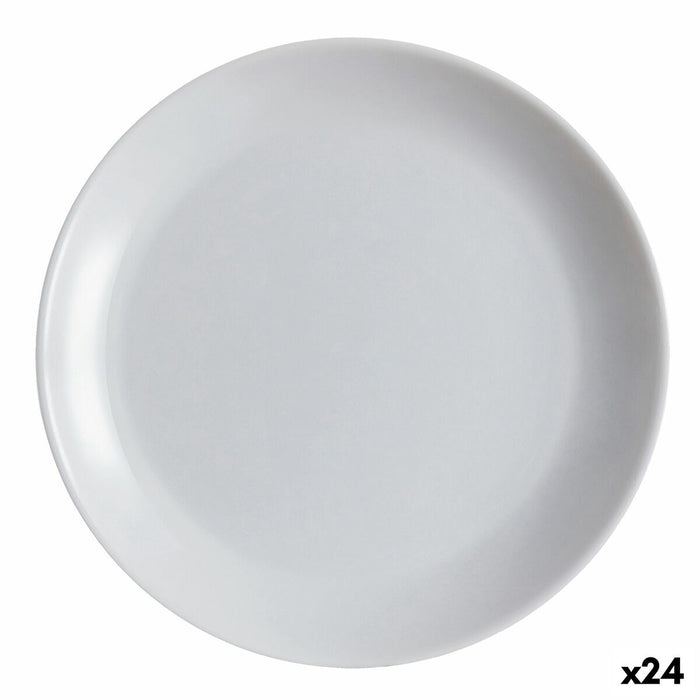Platou Plat Luminarc Diwali Granit Gri Sticlă 25 cm (24 Unități)