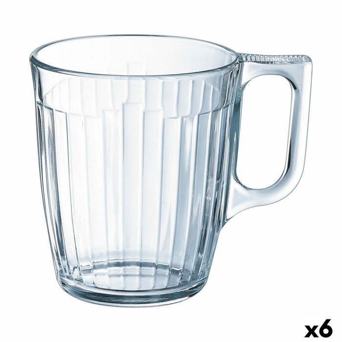 Hrnek Luminarc Nuevo Mic Dejun Transparent Sticlă (250 ml) (6 Unități)