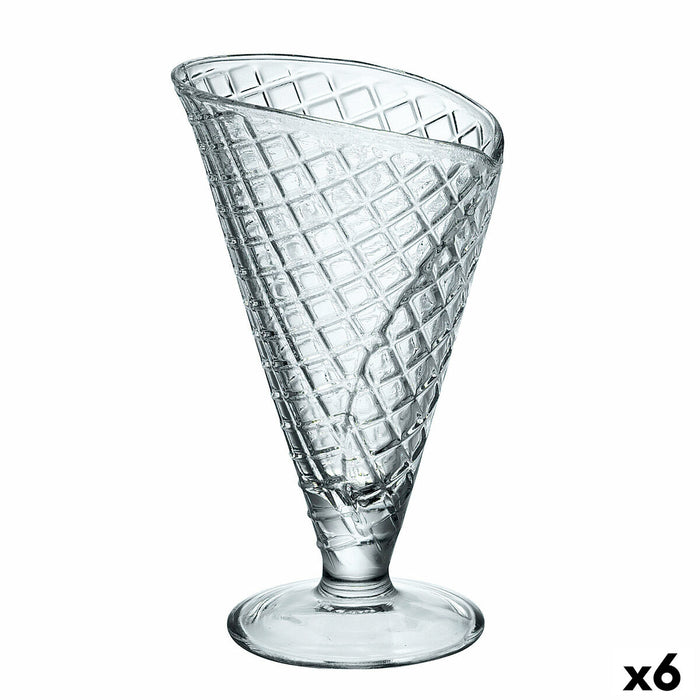 Pahar de îngheţată și milk shake Bormioli Rocco Sticlă (210 ml) (6 Unități)