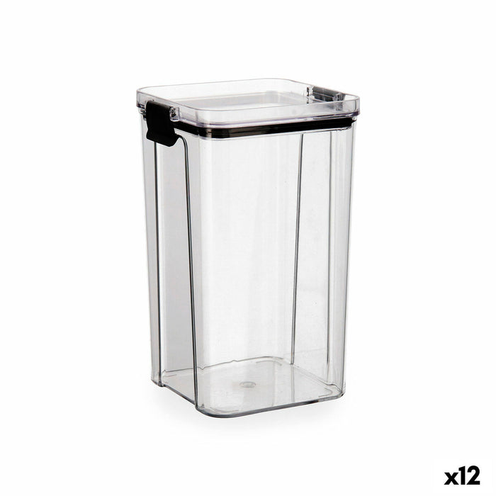 Recipient pentru conservarea alimentelor Quid Cocco Transparent Plastic 1,3 L (12 Unități)