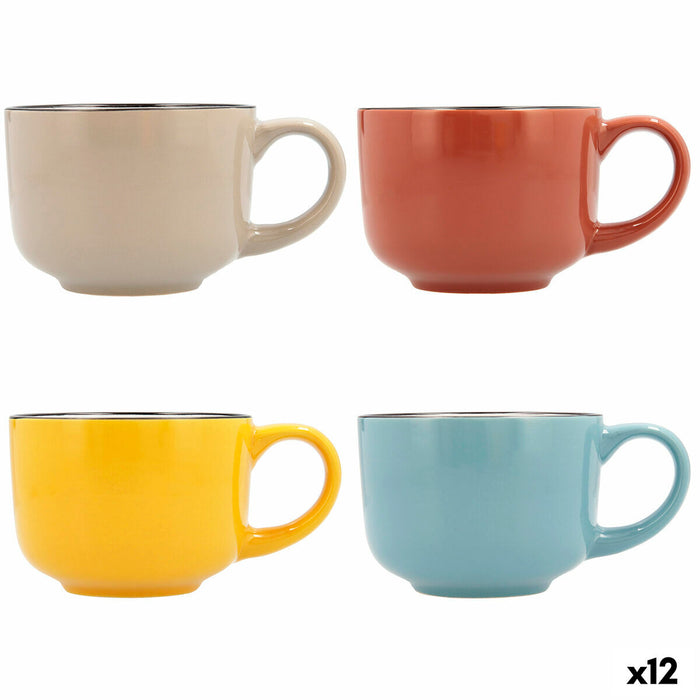Hrnek Quid Frappe Ceramică Multicolor (400 ml) (12 Unități)
