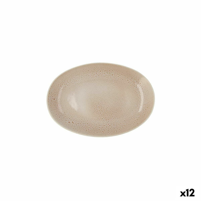 Tavă pentru gustari Ariane Porous Ceramică Bej Ø 26 cm (12 Unități)