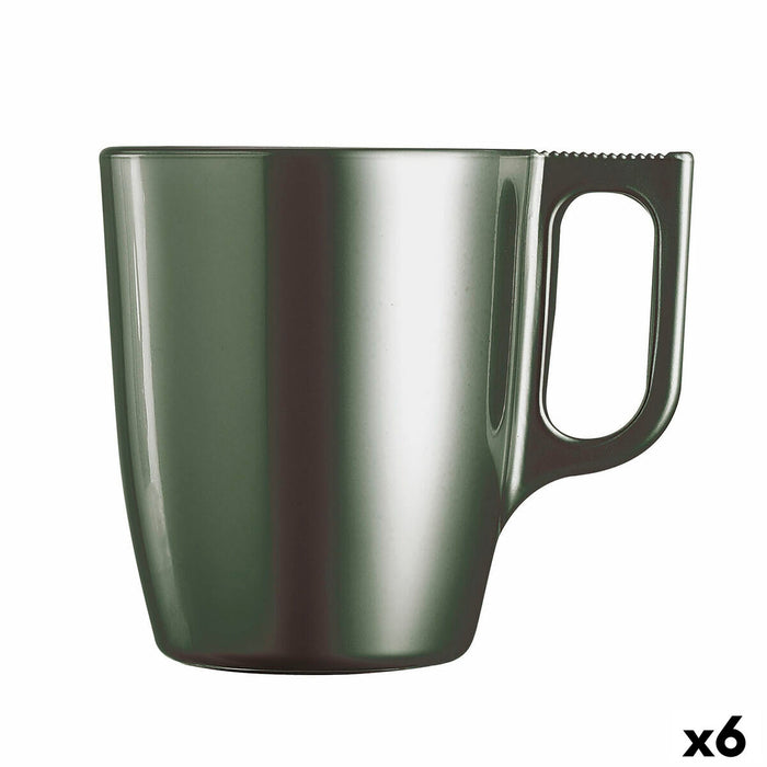 Hrnek Luminarc Flashy Verde Sticlă 250 ml (6 Unități)