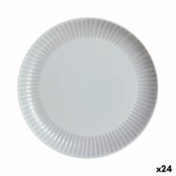 Platou Plat Luminarc Cottage Gri Sticlă 25 cm (24 Unități)