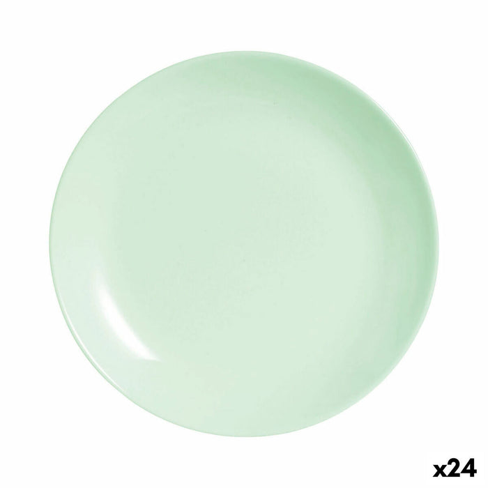 Farfurie pentru desert Luminarc Diwali Paradise Verde Sticlă 19 cm (24 Unități)