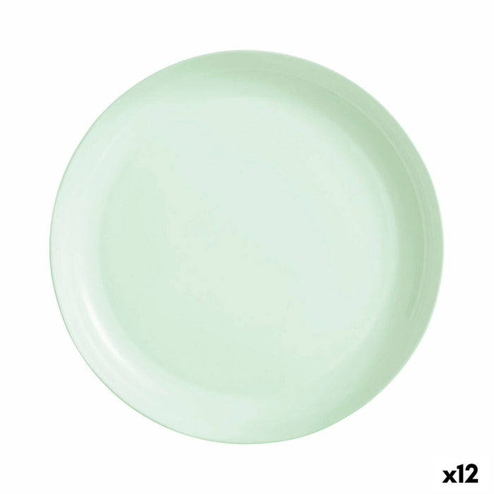 Farfurie Adâncă Luminarc Diwali Paradise Verde Sticlă 29 cm (12 Unități)