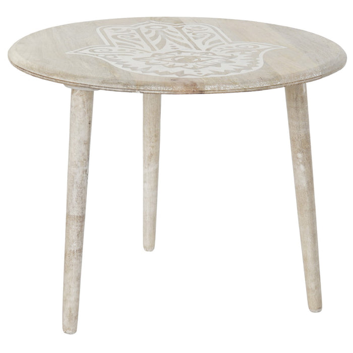 Masa laterală DKD Home Decor Maro Lemn de mango (60,5 x 60,5 x 59,5 cm)