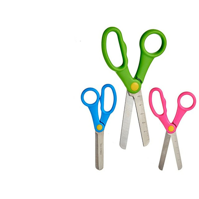 Foarfeci Infantil Albastru Roz Metal Verde 1 x 19,5 x 7,5 cm