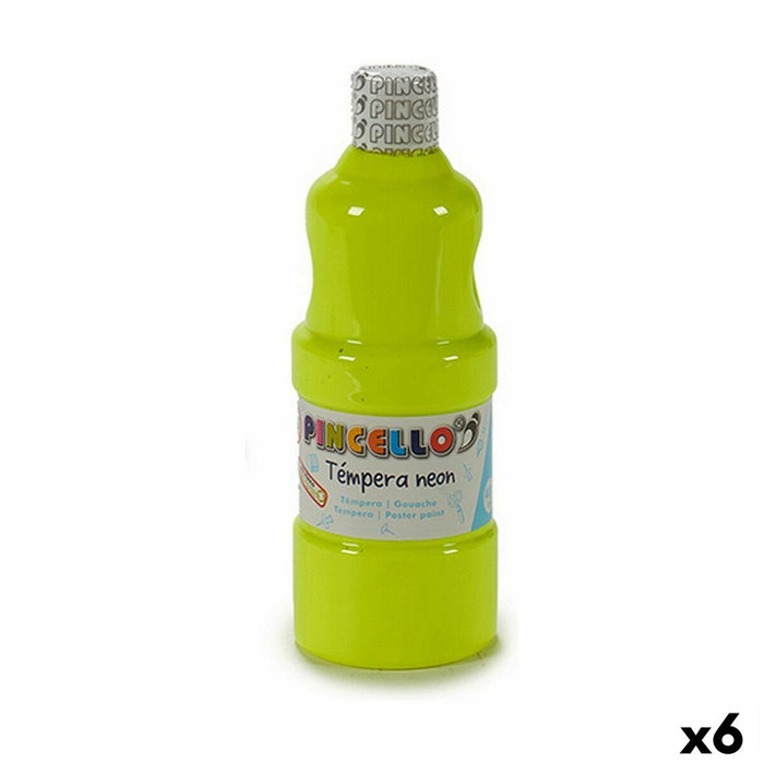 Tempera Neon Galben 400 ml (6 Unități)