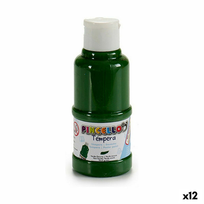 Tempera 120 ml Verde inchis (12 Unități)
