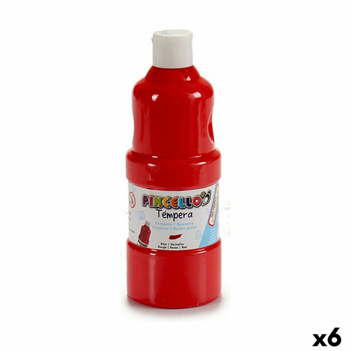 Tempera Roșu 400 ml (6 Unități)